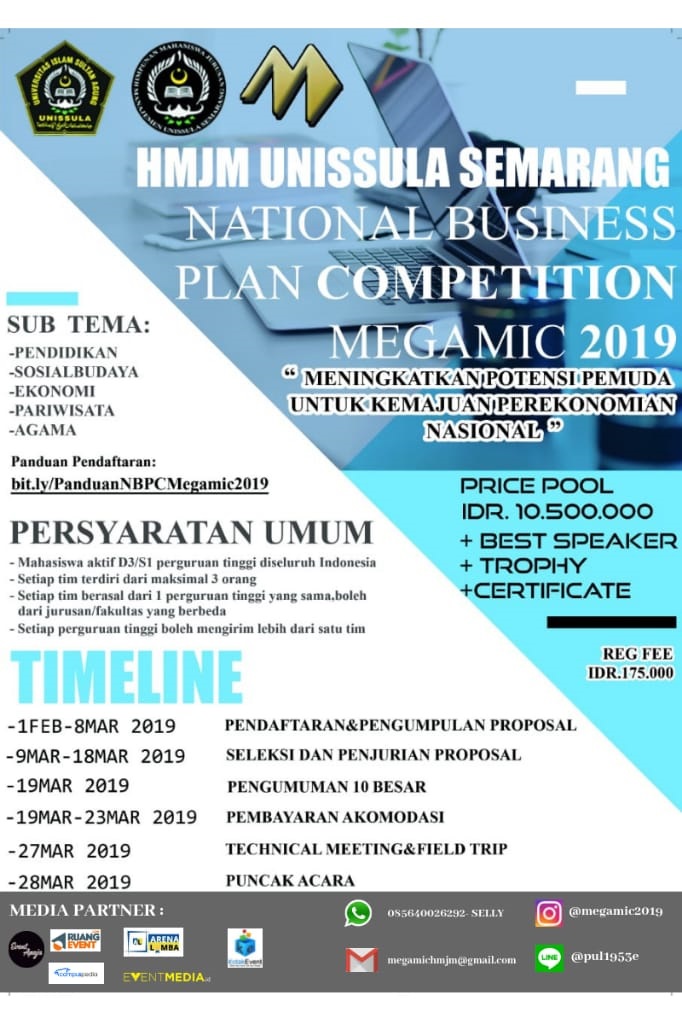NATIONAL BUSINESS PLAN COMPETITION MEGAMIC 2019 image 1
