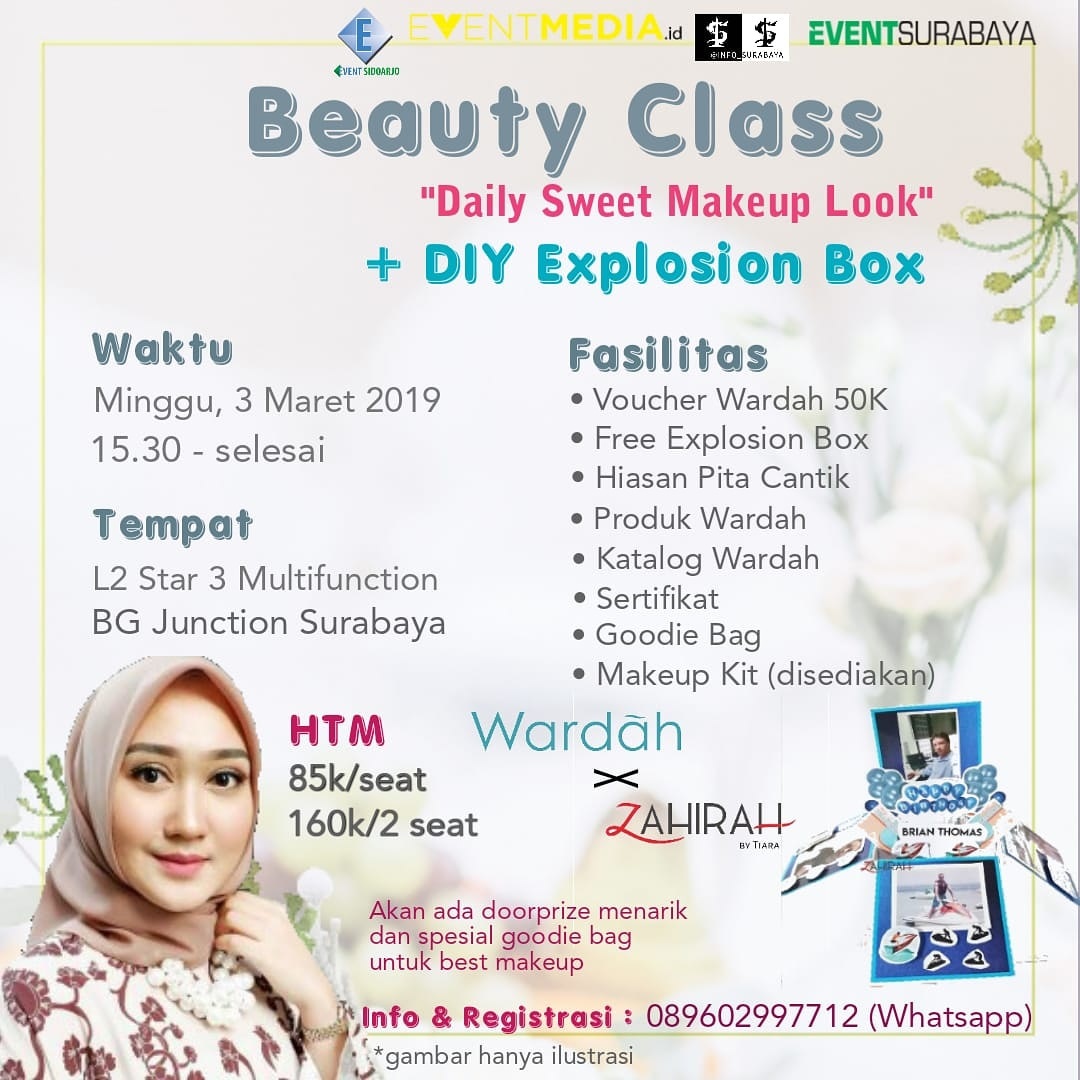 “Beauty Class and DIY Explosion Box” with Wardah Beauty image 1