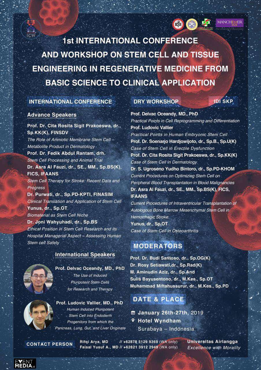 International Conference and Workshop on Stem Cell and Tissue Engineering in Regenerative Medicine from Basic Science to Clinical Application image 1