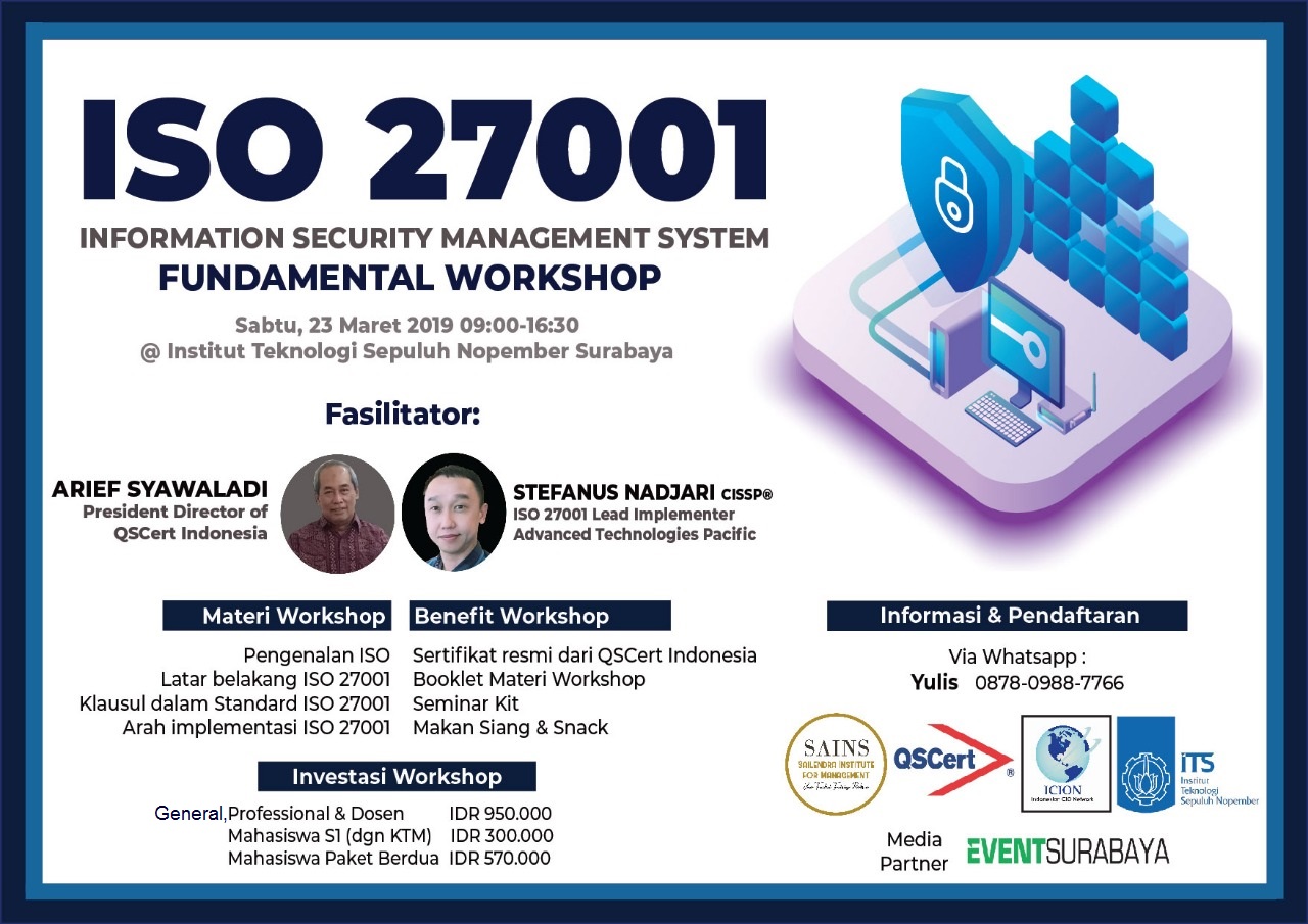 Workshop Fundamental ISO 27001 tentang Information Security Management System image 1