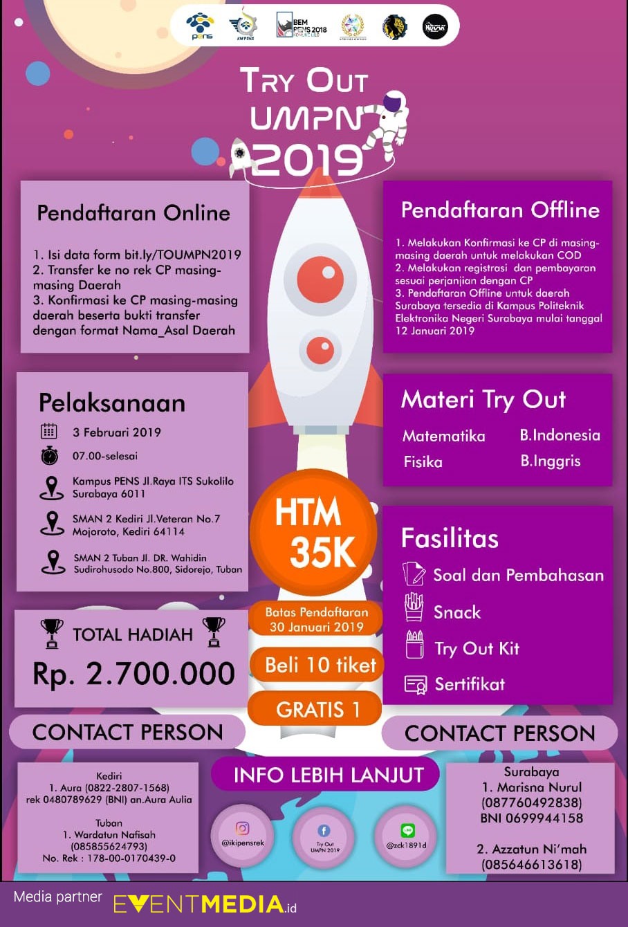 Try Out UMPN PENS 2019 image 1