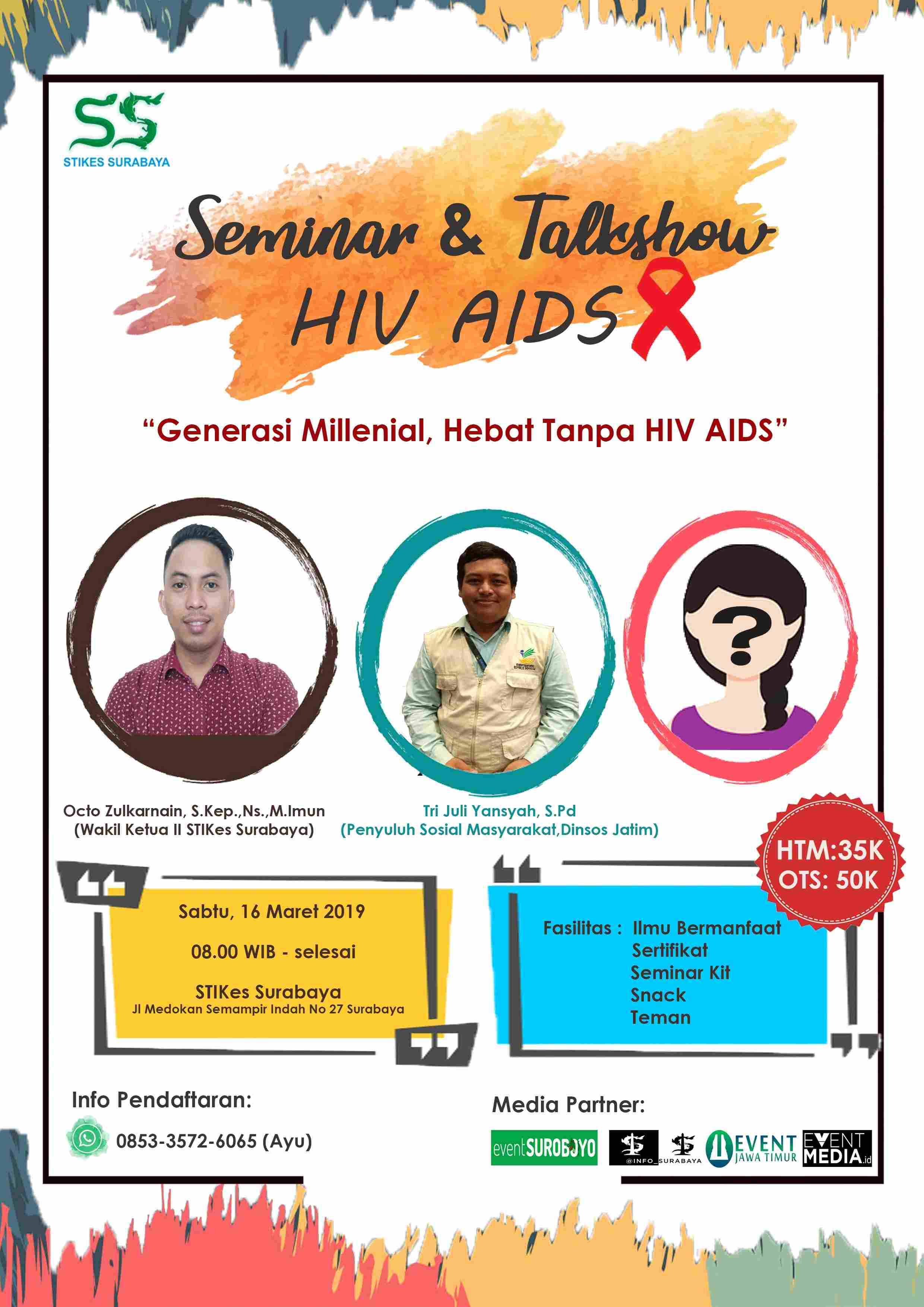 SEMINAR dan TALKSHOW HIV AIDS “Generasi Millenial, Hebat Tanpa HIV AIDS” image 1