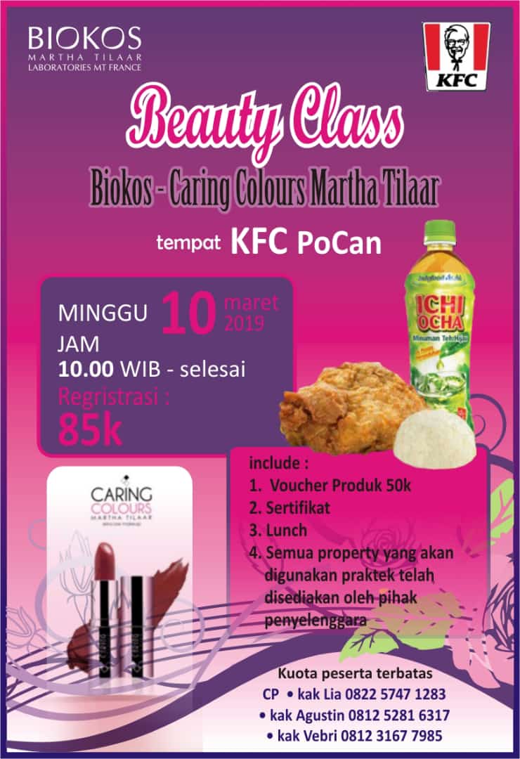 Beauty Class Biokos & Caring Colours Martha Tilaar with KFC Pondok Candra image 1